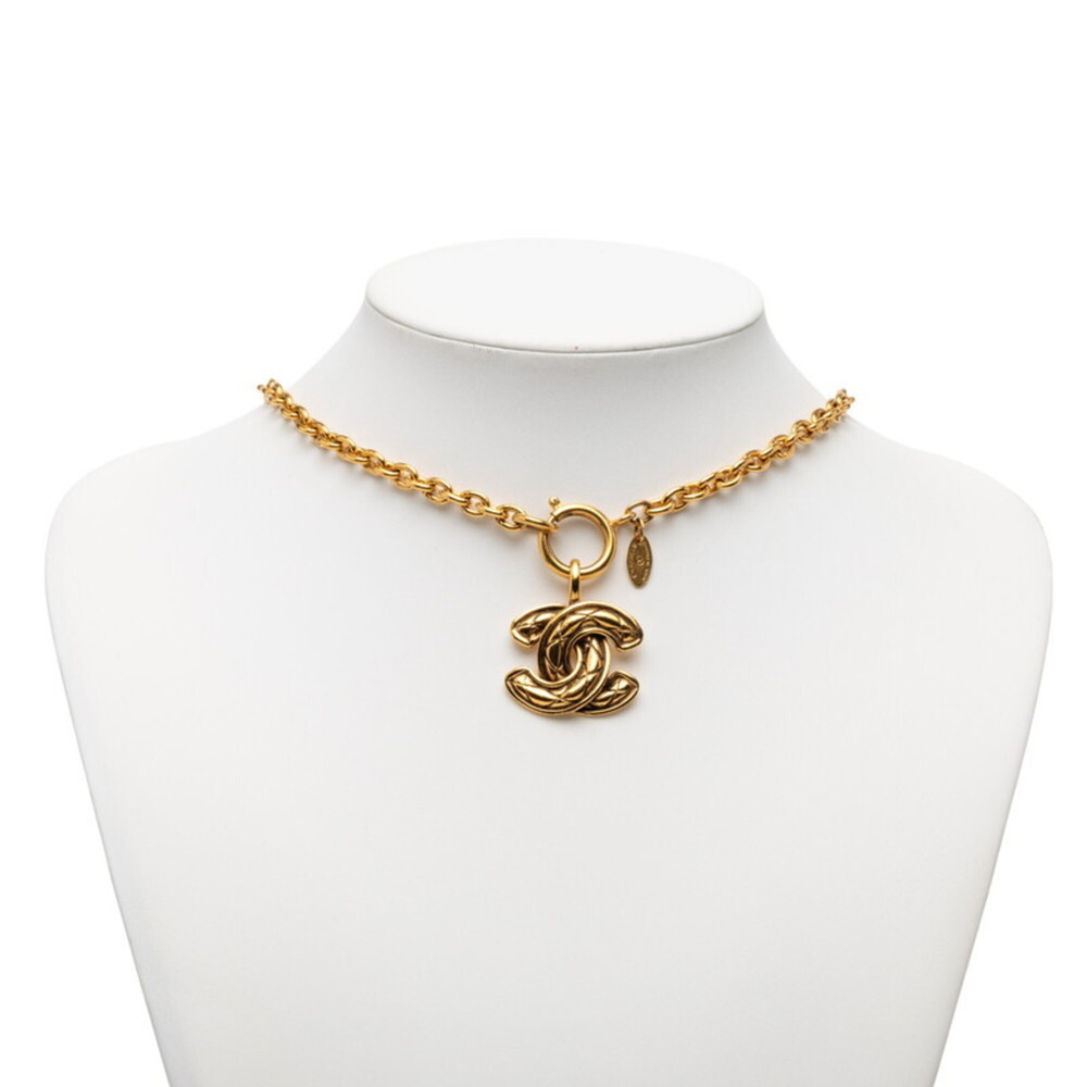 CHANEL Authentic Gold Logo Necklace - Picture 5 of 5